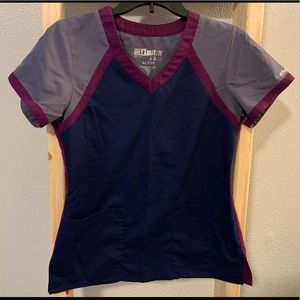 Grey's Anatomy Active Color Block Top Small
